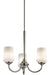 Aubrey Chandelier 3-Light in Brushed Nickel