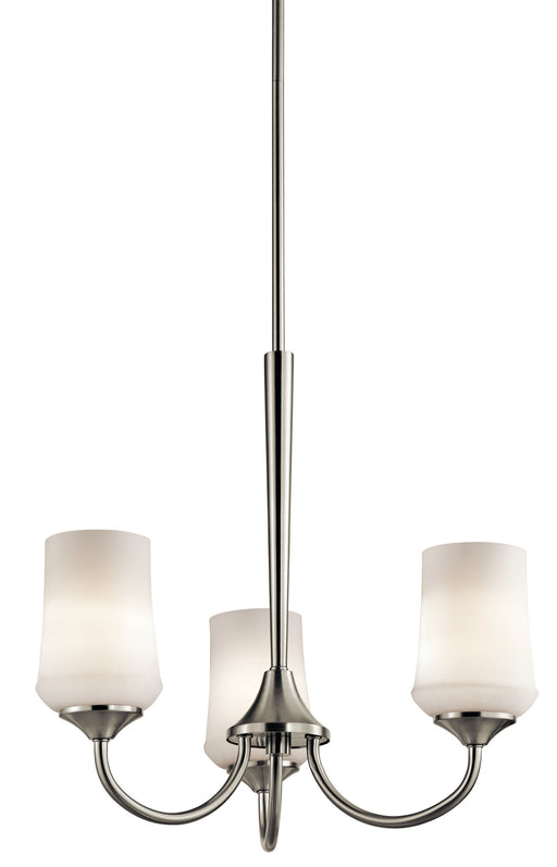 Aubrey Chandelier 3-Light in Brushed Nickel