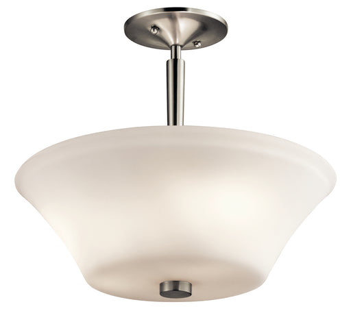 Aubrey Semi Flush 3-Light in Brushed Nickel