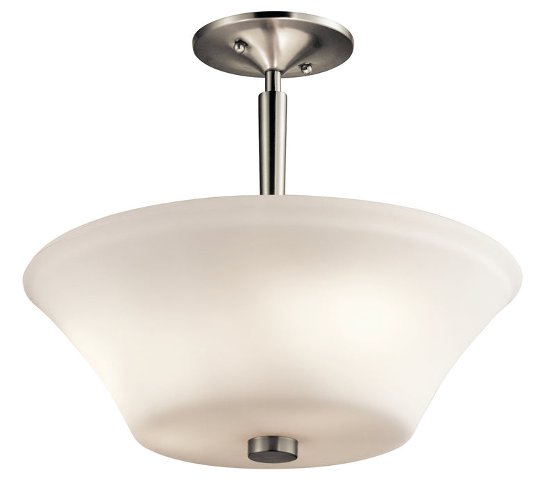 Aubrey Semi Flush 3-Light in Brushed Nickel