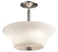 Aubrey Semi Flush 3-Light in Brushed Nickel