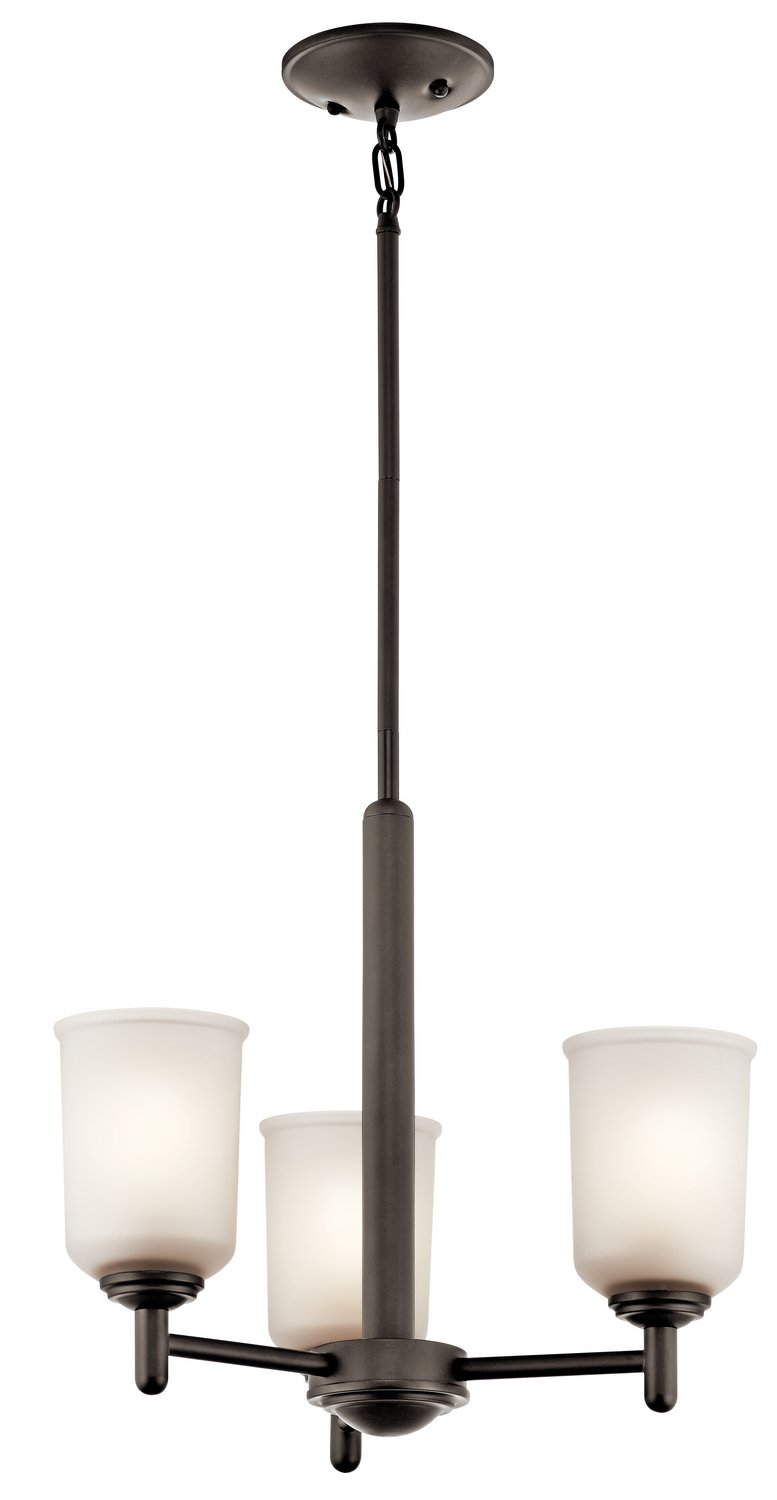 Shailene 3-Light Chandelier in Olde Bronze