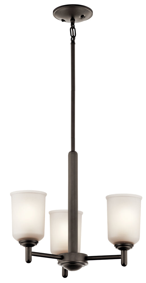 Shailene Mini Chandelier 3-Light in Olde Bronze
