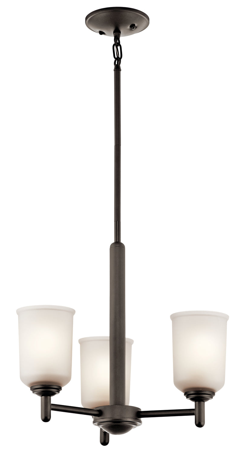 Shailene Mini Chandelier 3-Light in Olde Bronze