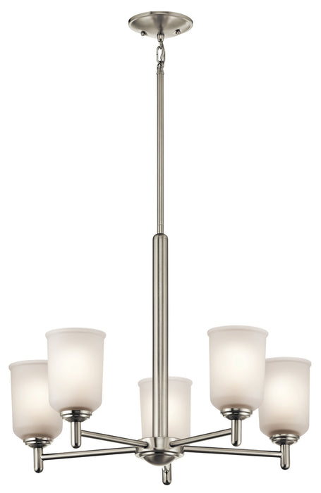 Shailene Chandelier 5-Light in Brushed Nickel