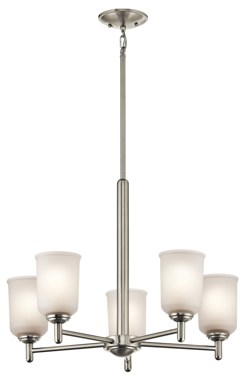 Shailene 5-Light Chandelier in Brushed Nickel