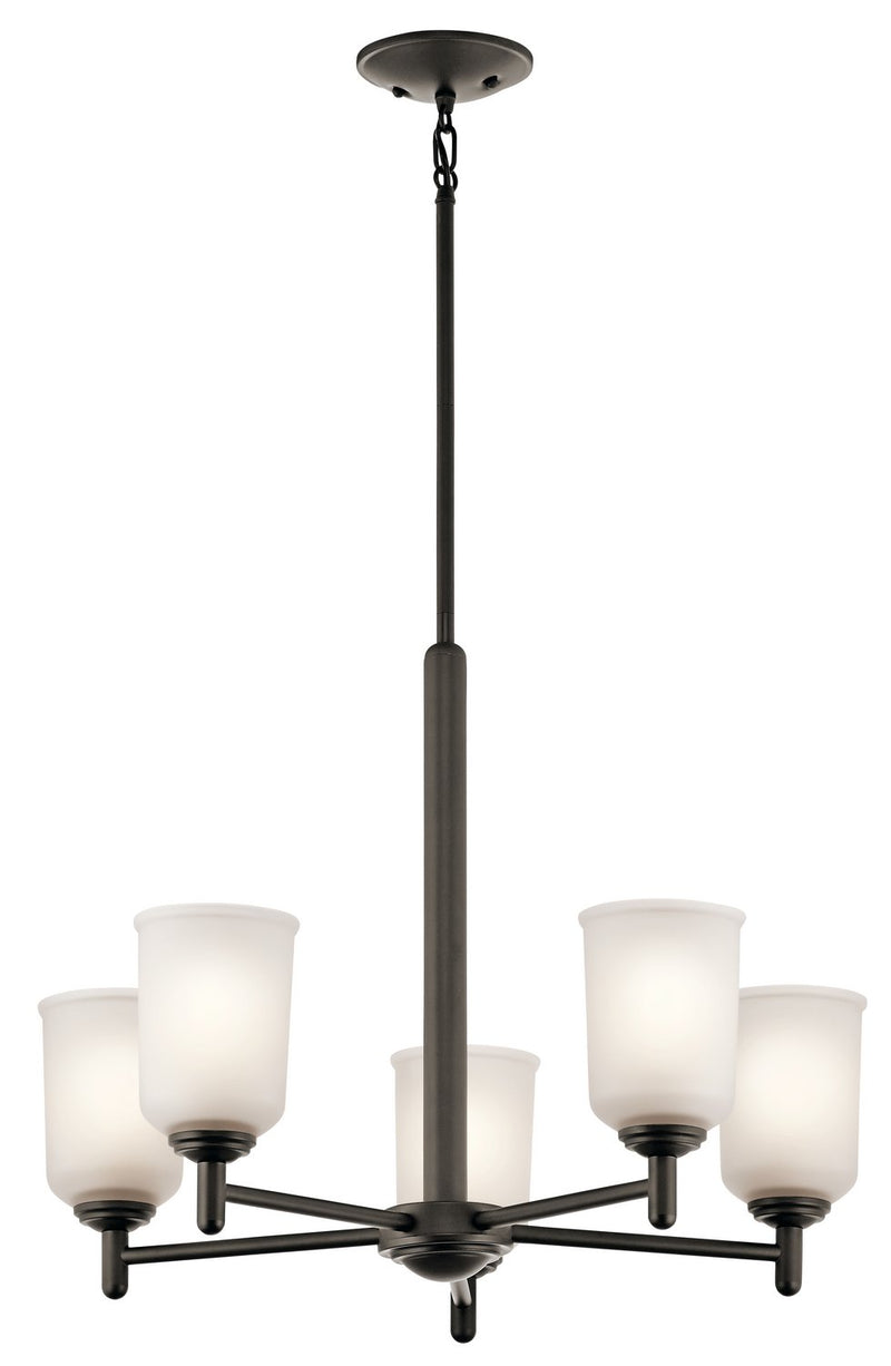 Shailene 5-Light Chandelier in Olde Bronze