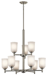 Shailene 9-Light Chandelier in Brushed Nickel