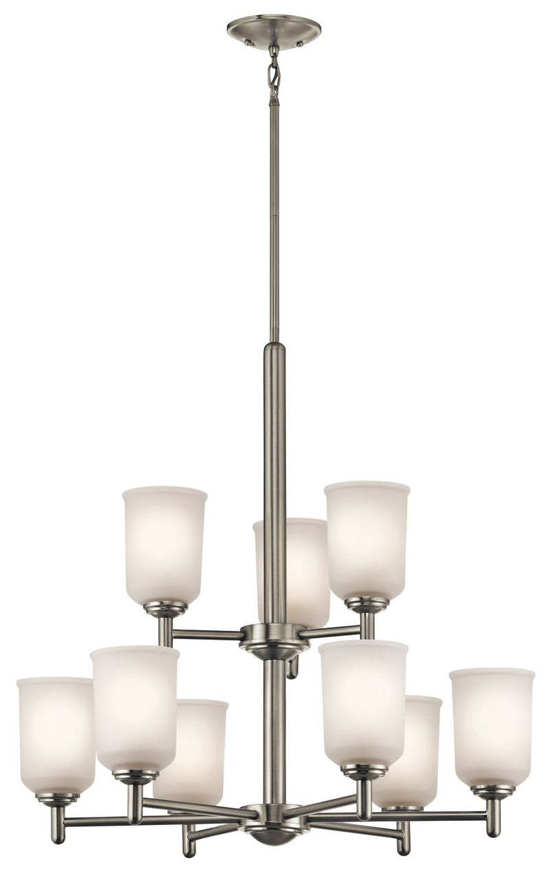 Shailene 9-Light Chandelier in Brushed Nickel