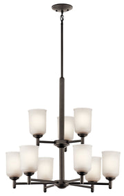 Shailene 9-Light Chandelier in Olde Bronze