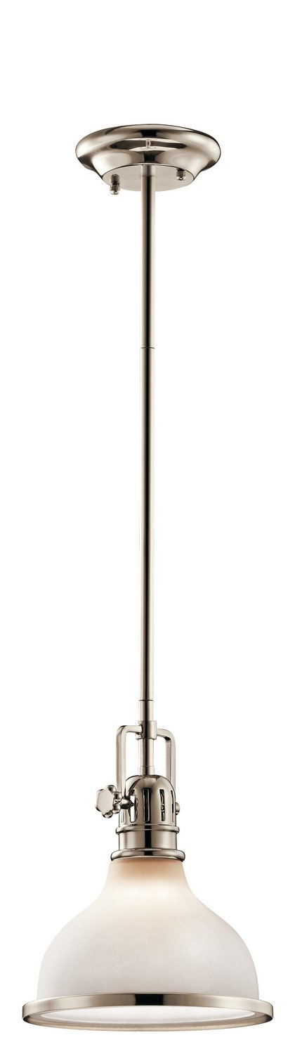 Hatteras Bay Fresnel Mini Pendant in Polished Nickel
