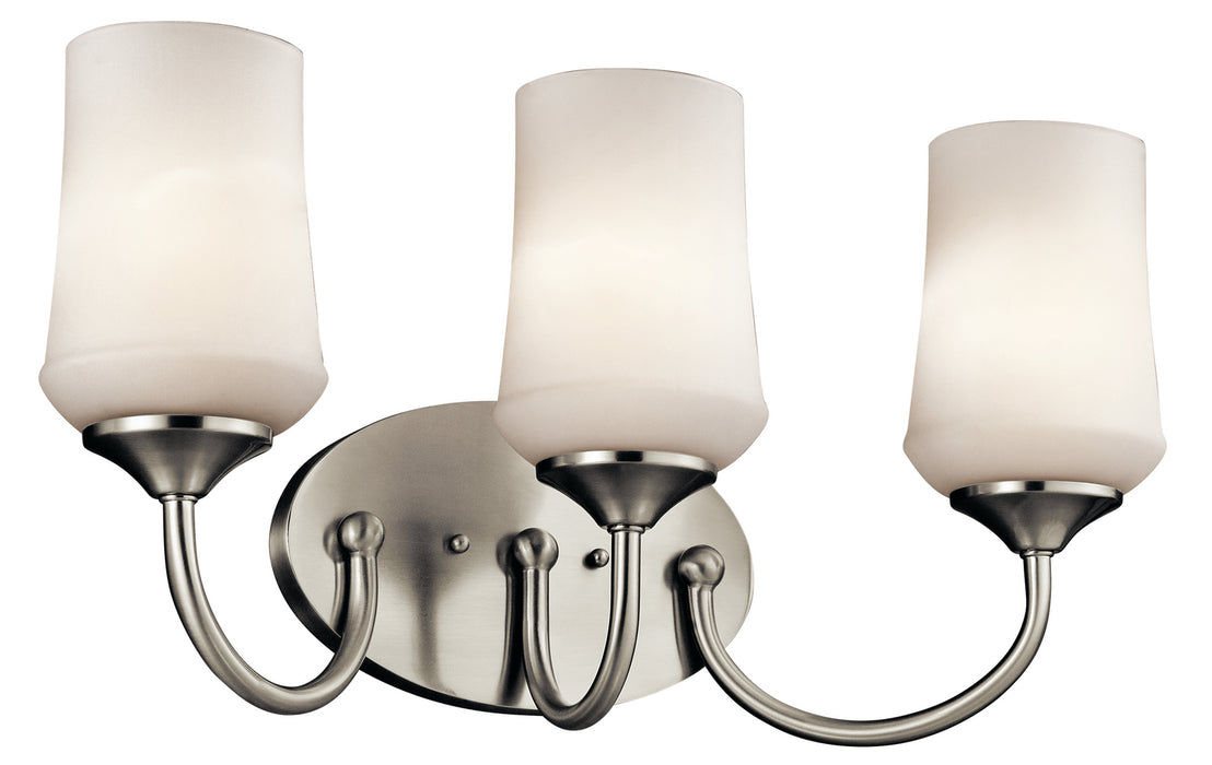 Aubrey Bath Sconce 3-Light in Brushed Nickel