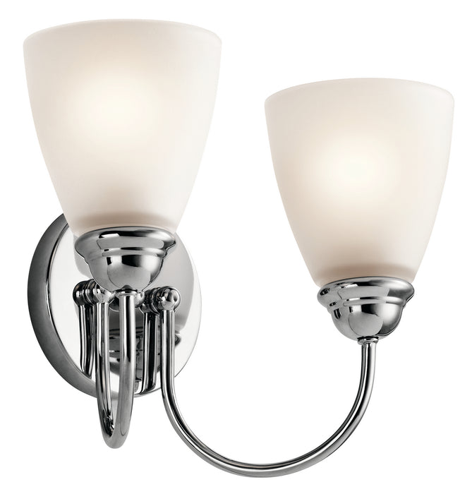 Jolie Bath Sconce 2-Light in Chrome