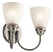Jolie Bath Sconce 2-Light in Brushed Nickel