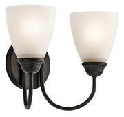 Jolie 2-Light Bath Vanity Light in Olde Bronze