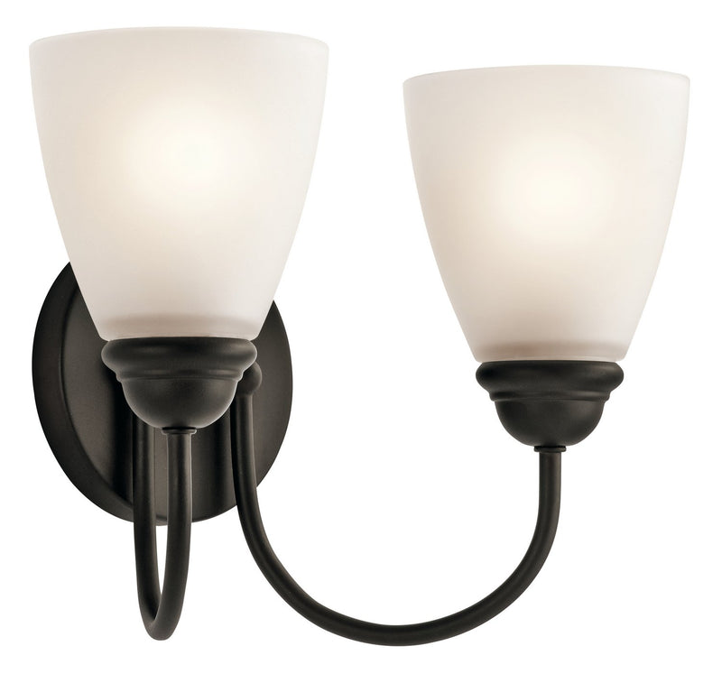 Jolie 2-Light Bath Vanity Light in Olde Bronze