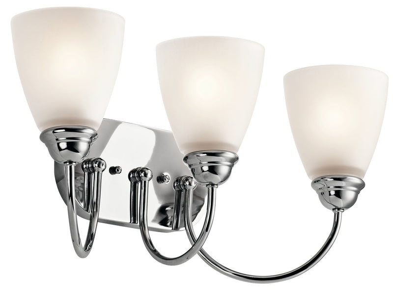 Jolie 3-Light Bath Vanity Light in Chrome