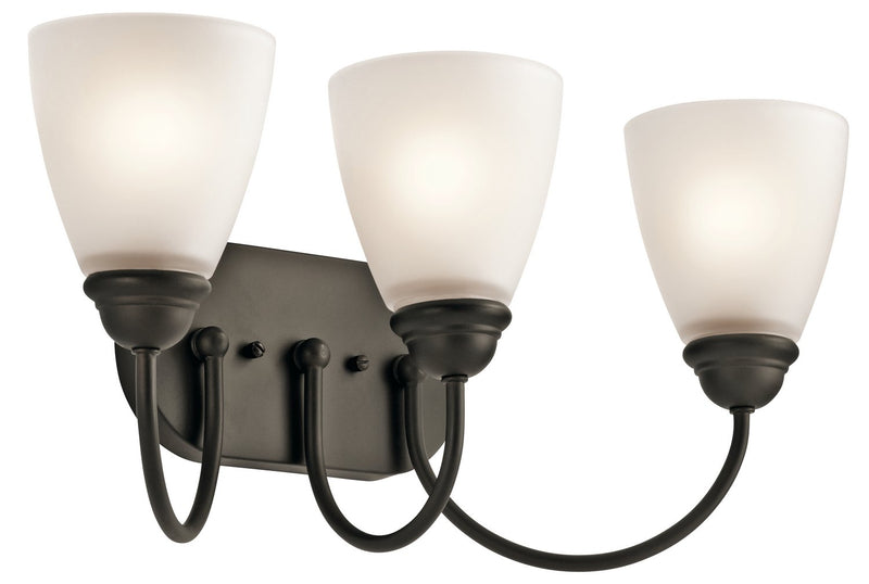 Jolie 3-Light Bath Vanity Light in Olde Bronze