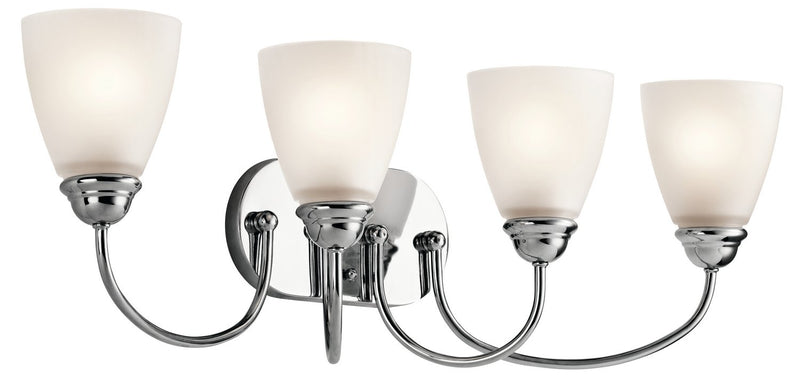 Jolie 4-Light Bath Vanity Light in Chrome