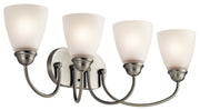 Jolie 4-Light Bath Vanity Light in Brushed Nickel