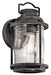 Ashland Bay Outdoor Wall 1-Light in Weathered Zinc