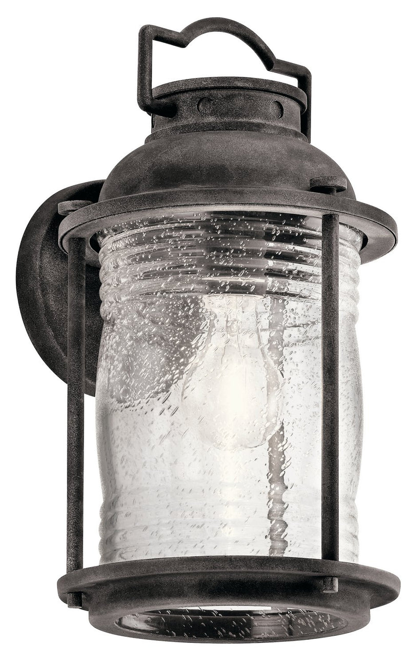 Ashland Bay Medium Outdoor Wall Lantern in Weathered Zinc