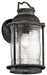 Ashland Bay Outdoor Wall 1-Light in Weathered Zinc