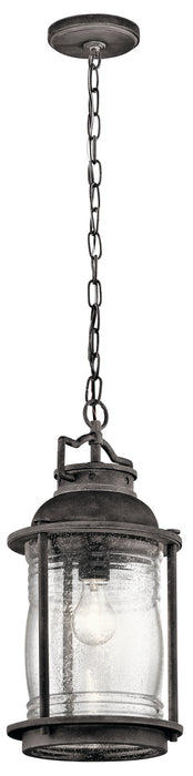 Ashland Bay Outdoor Pendant 1-Light in Weathered Zinc