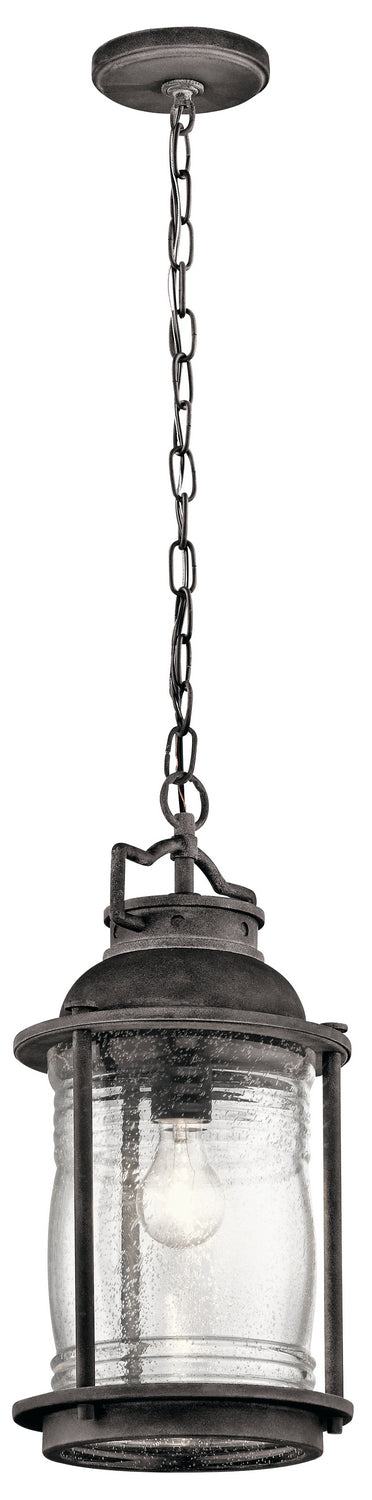 Ashland Bay Outdoor Pendant 1-Light in Weathered Zinc