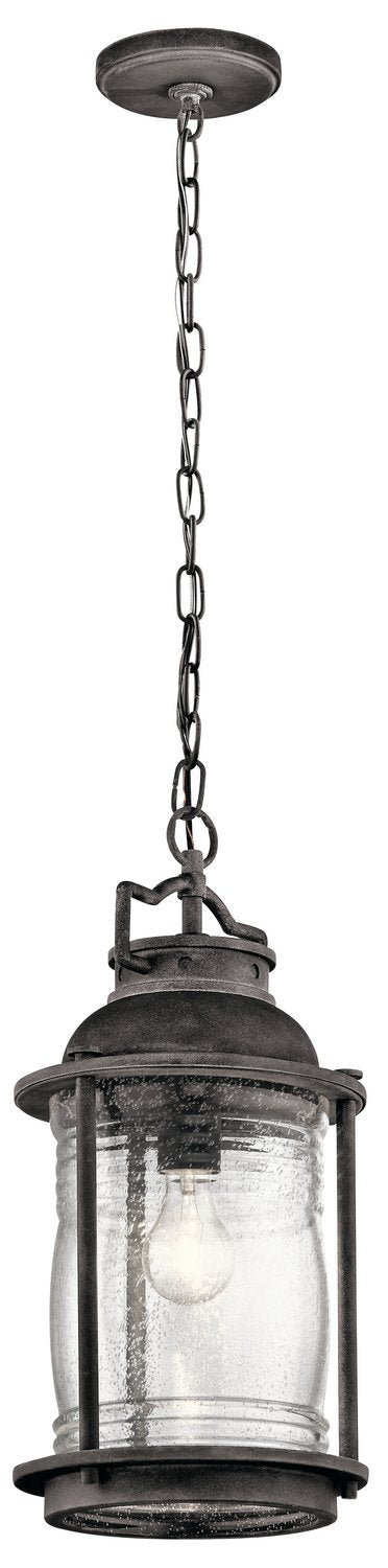 Ashland Bay Outdoor Lantern Pendant in Weathered Zinc