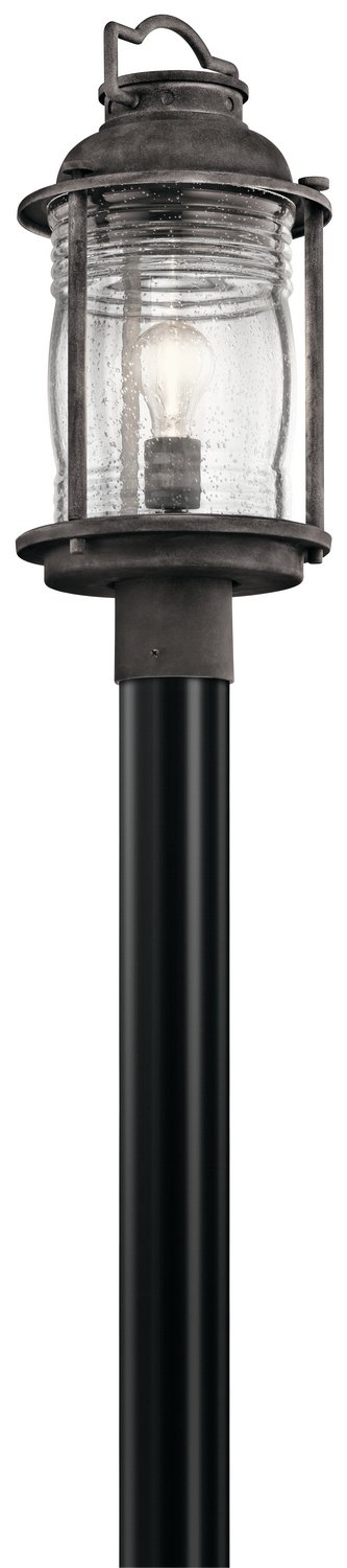 Ashland Bay Outdoor Post Light in Weathered Zinc