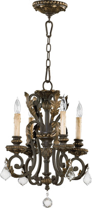 Rio Salado 4 Light Chandelier in Toasted Sienna / Mystic Silver