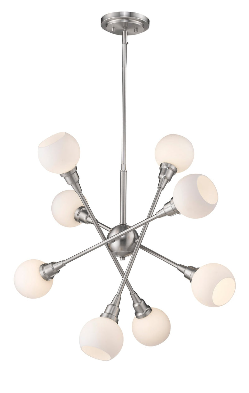Tian 8 Light 29.25" Chandelier in Integrated LED