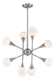 Tian 8 Light 29.25" Chandelier in Standard Bulbs