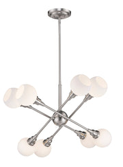 Tian 8 Light 29.25" Chandelier in Standard Bulbs