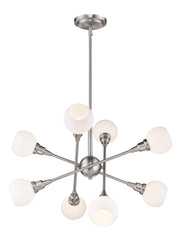 Tian 8 Light 29.25" Chandelier in Standard Bulbs