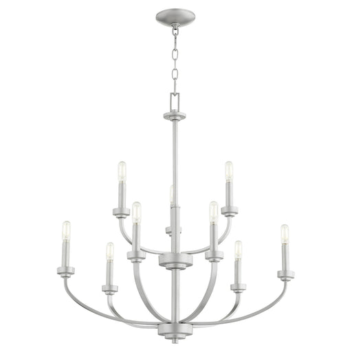 Reyes 9 Light Chandelier in Classic Nickel