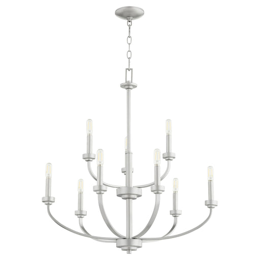 Reyes 9 Light Chandelier in Classic Nickel