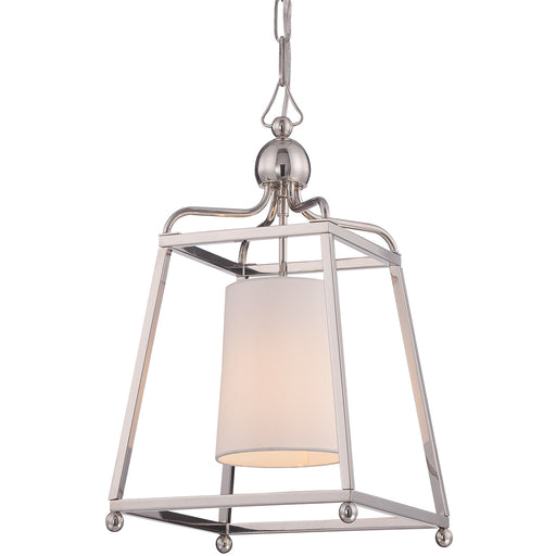 Sylvan 1 Light Pendant in Polished Nickel