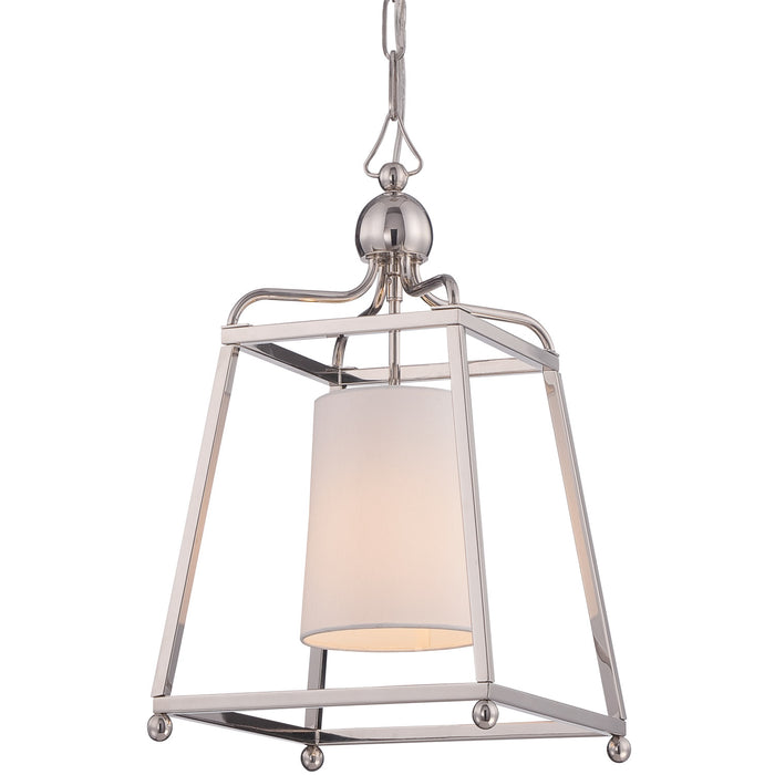 Sylvan 1 Light Pendant in Polished Nickel