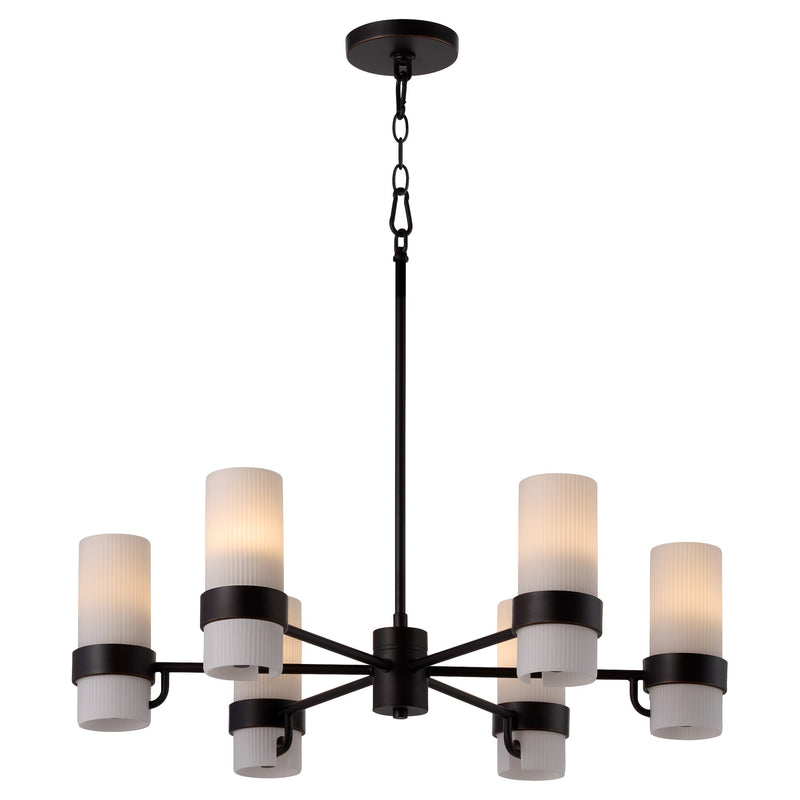 Sojourn 6 Light Chandelier in Bronze