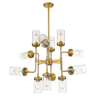 Calliope 12 Light 36" Chandelier in Foundry Brass
