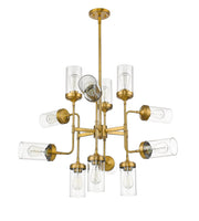 Calliope 12 Light 36" Chandelier in Foundry Brass
