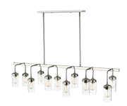 Calliope 12 Light 60" Linear Pendant in Polished Nickel