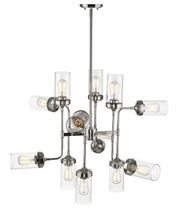 Calliope 12 Light 36" Chandelier in Polished Nickel