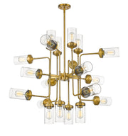 Calliope 20 Light 42" Chandelier in Foundry Brass