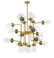 Calliope 20 Light 42" Chandelier in Foundry Brass