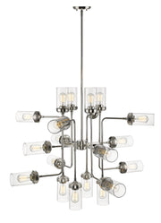 Calliope 20 Light 42" Chandelier in Polished Nickel