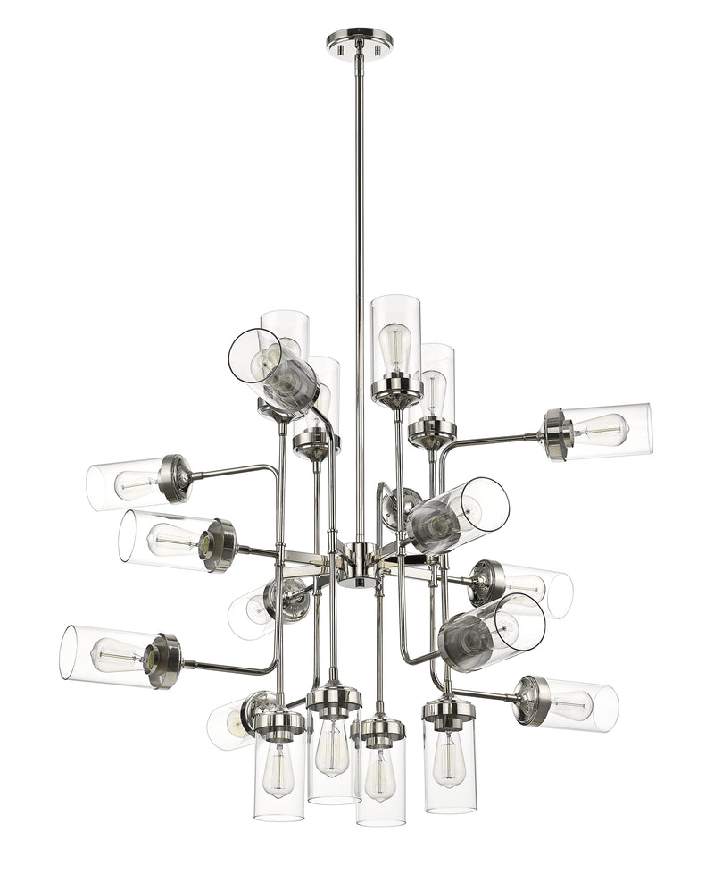 Calliope 20 Light 42" Chandelier in Polished Nickel
