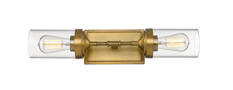Calliope 2 Light 20.75" Wall Sconce in Foundry Brass